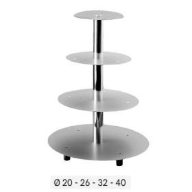 METAL 4 Tortaállvány 4 em. alu.