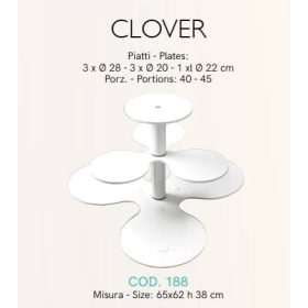 COD 188 Tortaállvány 3 em.7RÉSZES CLOVER