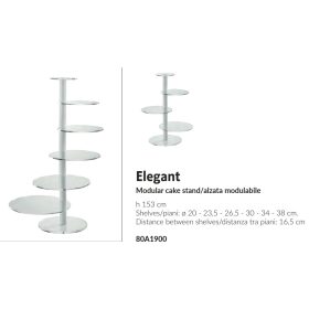 80A1900 Tortaállvány 6 em. 153cm