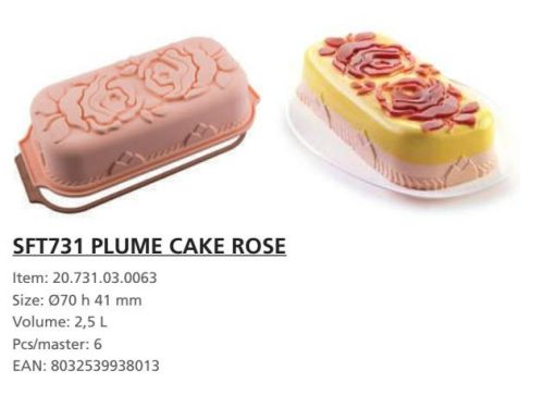 SFT731 Szilikon forma PLUM CAKE ROSE