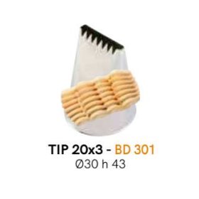 BD301 Csővég 20x3mm