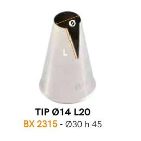 BX2315 Csővég 45x14mm
