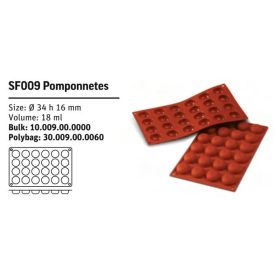 SF009 Szilikonforma POMPONNETES