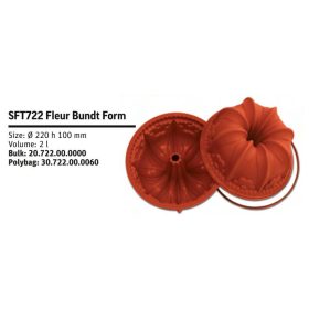 SFT722 Szilikon forma FLEUR BUNDT FORM