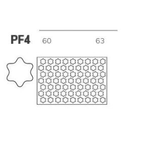 PF4 Kiszúró keret csillag 6cm