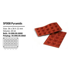 SF008 Szilikon forma PYRAMIDS