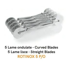 ROTAPINOX5P/O Állítható tésztavágó dupla