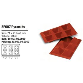 SF007 Szilikon forma PYRAMIDS