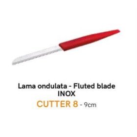 CUTTER8 Kés hullámos piros