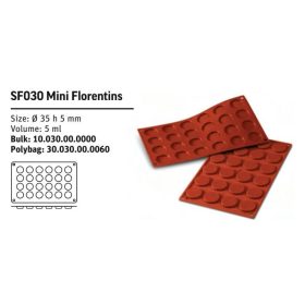 SF030 Szilikon forma MINI FLORENTINS