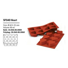 SF040 Szilikon forma HEART