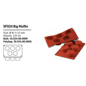 SF024 Szilikon forma BIG MUFFIN