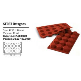 SF037 Szilikon forma OCTAGONS
