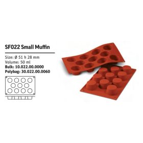 SF022 Szilikon forma SMALL MUFFIN