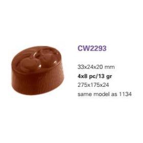 2293 Bonbon forma cseresznye 13gr 33x24x20mm