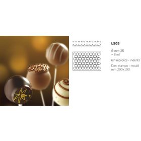 LS05 Szilikon praliné forma gömb25mmx67d