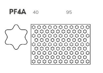 PF4/A Kiszúró keret csillag 4cm