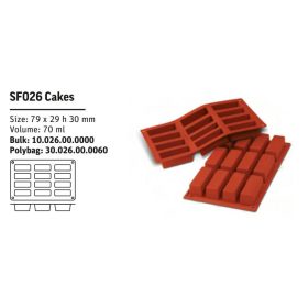 SF026 Szilikon forma CAKES