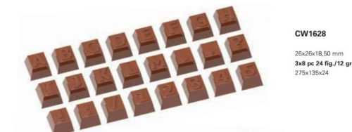 1628 Bonbon forma ABC 12gr 26x26x18,5mm