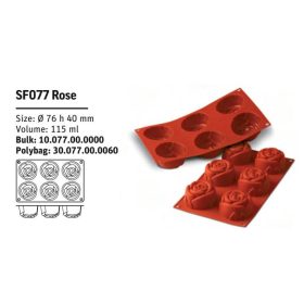 SF077 Szilikon forma ROSE