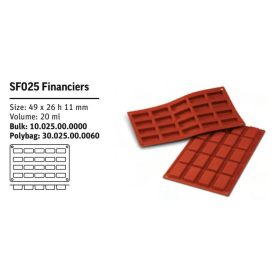 SF025 Szilikon forma FINANCIERS