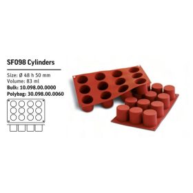 SF098 Szilikon forma CYLINDERS