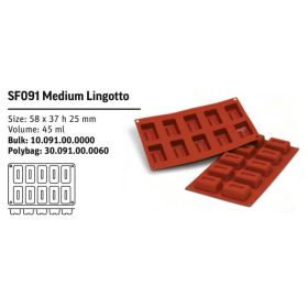 SF091 Szilikon forma MEDIUM LINGOTTO