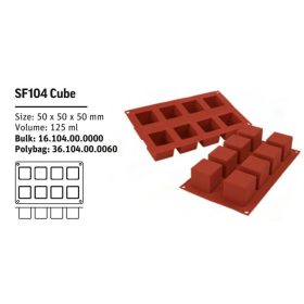 SF104 Szilikon forma CUBE