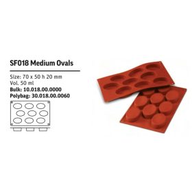 SF018 Szilikon forma MEDIUM OVALS