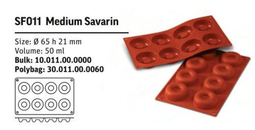 SF011 Szilikon forma MEDIUM SAVARIN