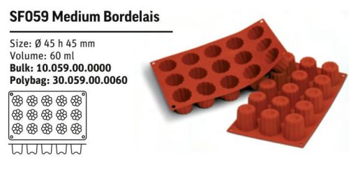 SF059 Szilikon forma MEDIUM BORDELAIS