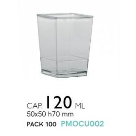 PMOCU002 Pohár desszerthez120ml 100db/cs