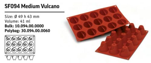 SF094 Szilikon forma MEDIUM VULCANO