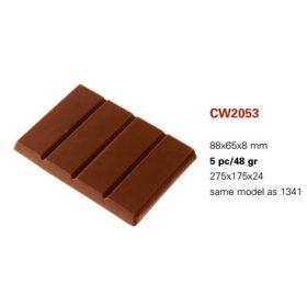 2053 Bonbon forma tábla 48gr 88x65x8mm