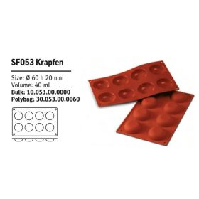 SF053 Szilikon forma KRAPFEN
