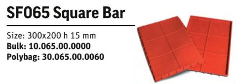 SF065 SQUARE BAR Szilikon lap (6x(10x10cm)