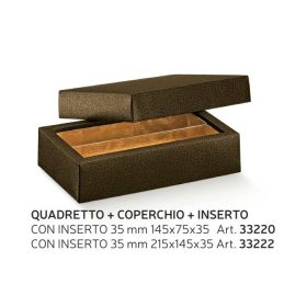 133220 Bonbon doboz  marrone 2 sor fedeles 145x75x25mm
