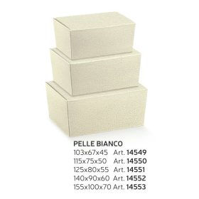 14552 Bonobon doboz pelle bianco ballottin