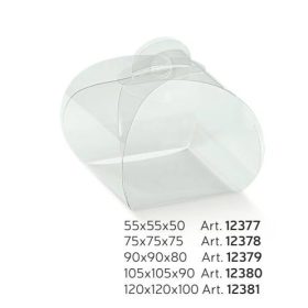 115453 Díszdoboz átlátszó TORTINA 55x55x50mm 12377