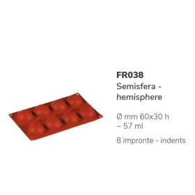 FR038 Szilikon forma SEMISFERA