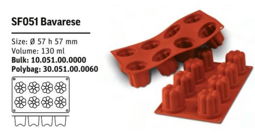 SF051 Szilikon forma BAVARESE