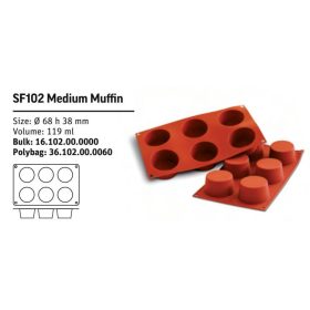 SF102 Szilikon forma MEDIUM MUFFIN
