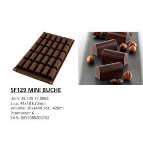 SF129 Szilikon forma MINI BUCHE