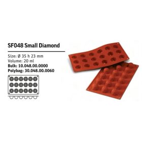 SF048 Szilikonforma SMALL DIAMOND