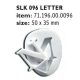 SLK096 Cukor és marcipán mintázó forma BETŰ "N"