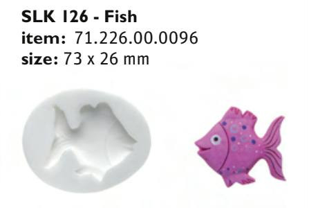 SLK126 Cukor és marcipán mintá forma FISH