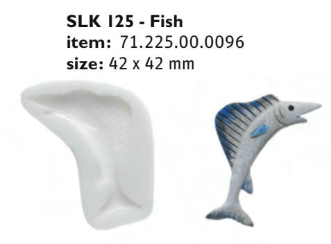 SLK125 Cukor és marcipán mintá forma FISH