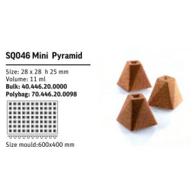 SQ046 Szilikon forma MINI PYRAMID