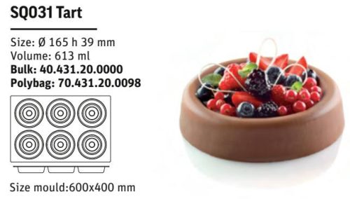 SQ031 Szilikon forma TART