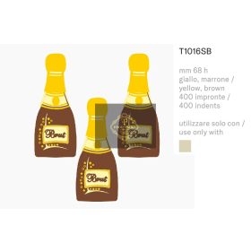 T1016 Csokoládé sablon pezsgősüveg 400db